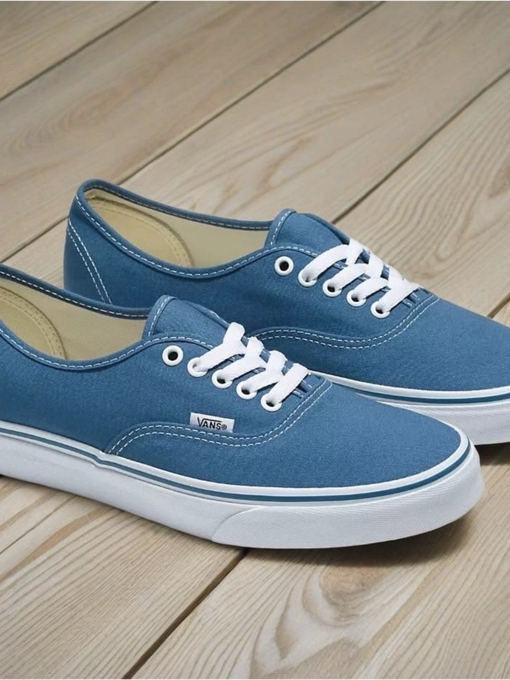 Vans Authentic Blue Canvas Sneakers Women’s 7.5 Men’s 6 Classic Skate Shoes